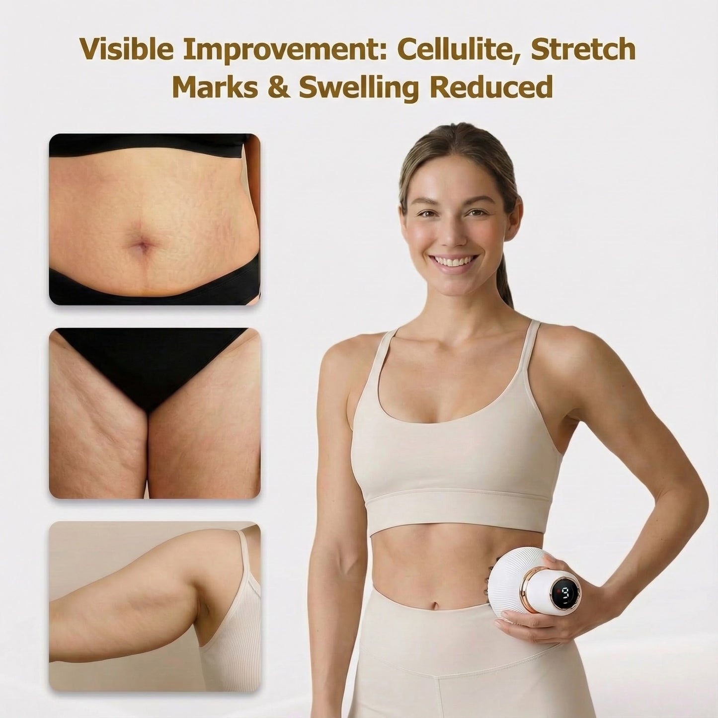Lymphatic Drainage Massager - Reduce Swelling, Bloating, Fatigue Naturally at Home