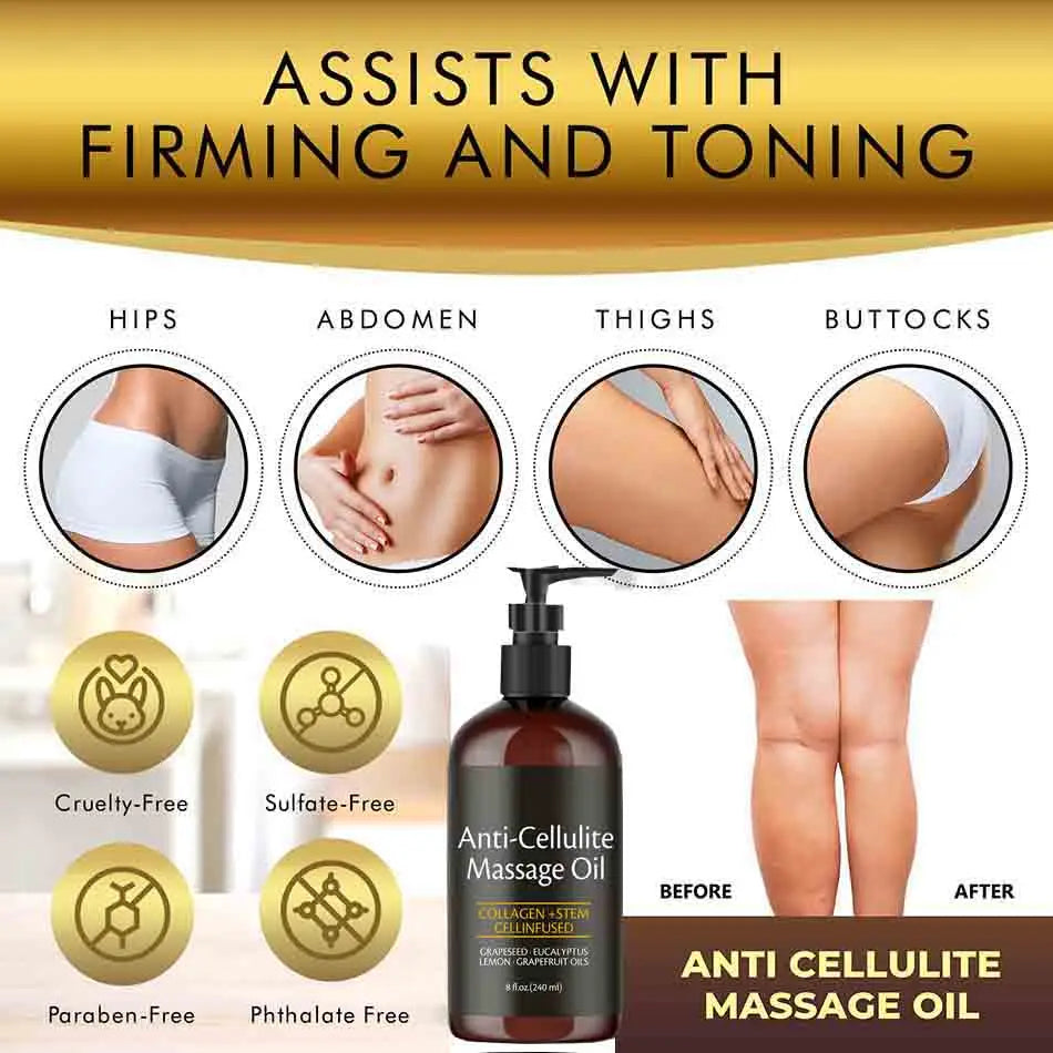 Anti Cellulite Massaging Oil (240mL)